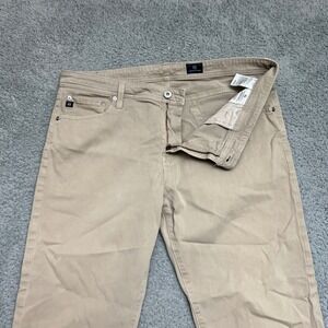 AG Adriano Goldschmied Jeans Mens 38x32 Beige Tan Beige Modern Series Casual